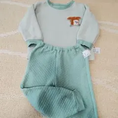 ユニクロ　キルトパジャマ　パンどろぼう　100