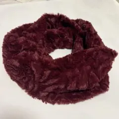 スヌード　ワインレッド　マフラー