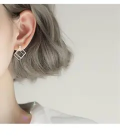 新品　ピアス　立方体ピアスShiharaシハラ