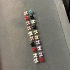 カラフルプラスチックリボン／耳ツボジュエリー