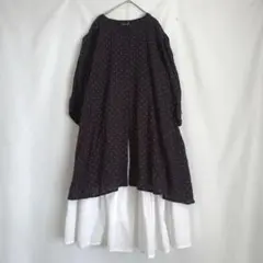 新品 サマンサモスモス ドット チュニックブラウス ティアードSM2 ゆったり