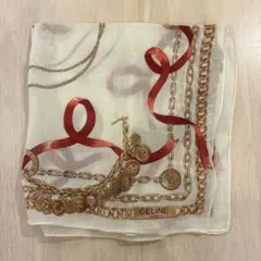 CELINE チェーンリボン ハンカチ