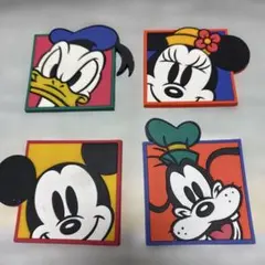 東京ディズニーランド キャラクターコースター 4個セット