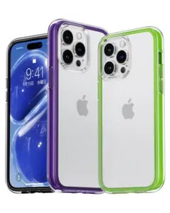 iPhone 14 Pro ケース 耐衝撃 ワイヤレス充電対応 (黄緑)