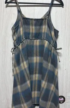 チェック柄キャミワンピース Mサイズ