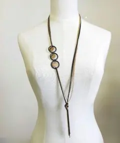 たあこ様専用 ネックレス アンティークゴールド & ブラックチェーン の組合せ