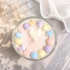 ハンドメイド①ソイキャンドル　ペールトーン　やわらかい色合い