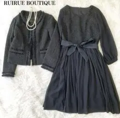 【RUIRUE BOUTIQUE】ツイードセットアップ シフォン 七五三　卒園式