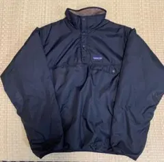 Patagonia リバーシブルスナップt ブラック ブラウン グリセード