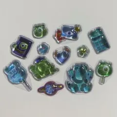 ①モンスターズインク プチドロップステッカー おすそわけ