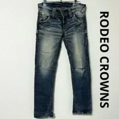 ロデオクラウンズ ダメージデニム クラッシュジーンズ グランジ
