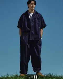 新品【開封済み】ファミマ 長谷川昭雄 A.H ルーズパンツ Navy Lサイズ