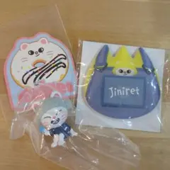 SKZOO ジニレット　サウナフィギュアステッカーお名前バッチ