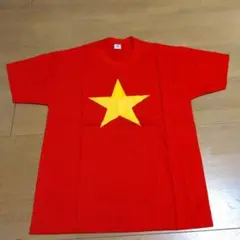 Ｔシャツ　ベトナム　Мサイズ　レッド 赤