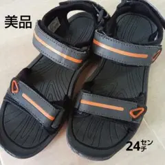 G.T.HAWKINS サンダル 24cm ブラック オレンジのサムネイル