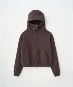JUHA CROPPED BRUSHED HOODIE - BROWN - メルカリ