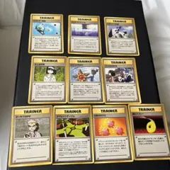 送料込○旧裏ポケモンカード トレーナーセット 8枚 カスミ ミニ 