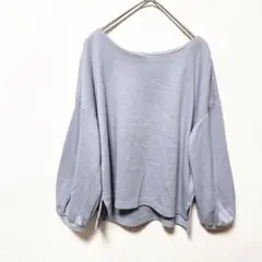 【earth music&ecology】ブルートップス　可愛い　カジュアル