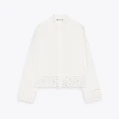 ZARA ZW COLLECTION クロシェシャツ Sサイズ