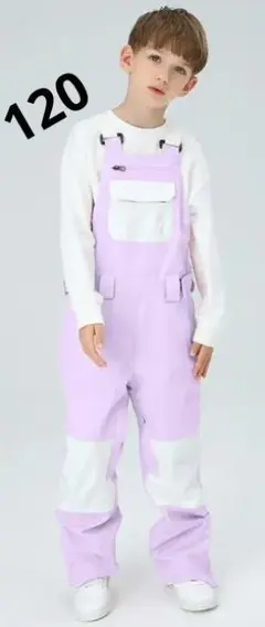 【当日発送】【新品】子供 スノーボードウェア ビブパンツ キッズ 120