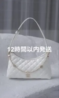 Darich ダーリッチ キルティングチェーンハンドミニバッグ ホワイト