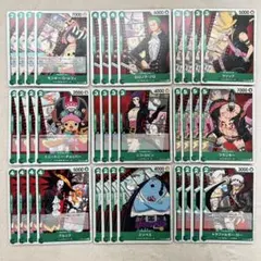 ワンピースカード　FILM 36枚セット　ルフィ　ゾロなど　OP02 緑デッキ