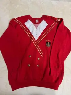 USA古着 90's フルーツオブザルーム　金ボタン付き　スウェット　XL