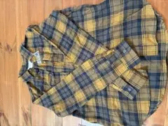 チャオパニックティピー ネルシャツ ネイビー イエロー S