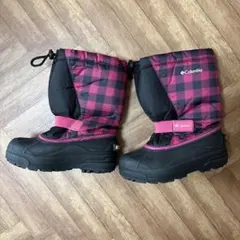 Columbia 子ども用スノーブーツ チェック柄　20センチ