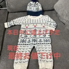 ロンパース ニット