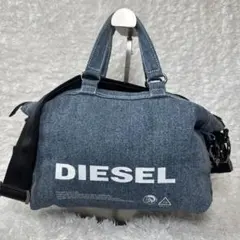 DIESEL デニムショルダーバック リバーシブル ボア デニム 2way