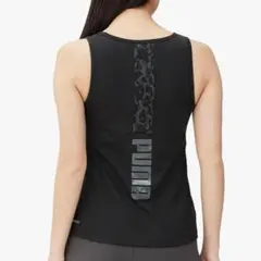 PUMA ブラタンクトップ 【M】　スポーツ　バックプリント　ロゴ　吸水速乾