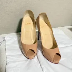 Christian Louboutin オープントゥ パンプス 37 - メルカリ