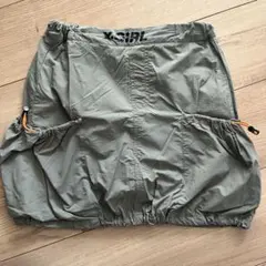 X-GIRL カーキ ドローストリングバルーンスカート　140cm