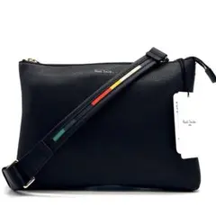 新品タグ付き✨ポールスミス 2way ショルダーバッグ マルチストライプ 黒