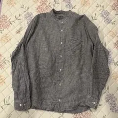 ヒカリ様専用　無印良品　XL ネイビー チェック柄 長袖シャツ