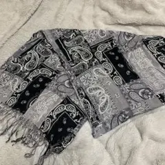 バンダナ柄パッチワークストール