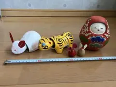 美品】干支 置物 まとめ売り木目込み人形 ちりめん細工 十二支 縁起物