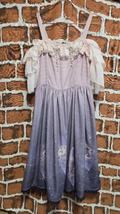 GroveDeer ロリータ ワンピース ジャンパースカート 宇宙 銀河 星座