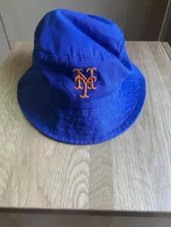 バケットハット メッツ　Mets citiロゴ ダメージ有