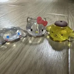 サンリオ　ファッションリング　ジュエルクリア　キティ　ポムポムプリン　シナモン