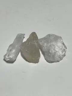 セ*い様 天然水晶 原石 クラスター 3個セット