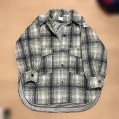 LOWRYS FARM シャギーチェックシャツジャケット