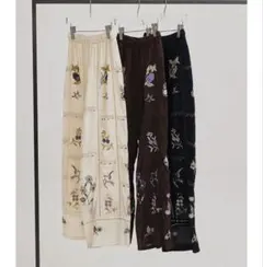 Embroidery Patchwork Trousers 36 - メルカリ