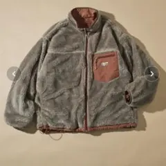 リバーシブル ナイロン フリースジャケット