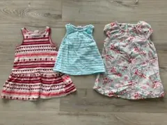 H&M  ノースリーブ　トップス　ワンピース　3点セット