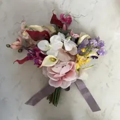 【美品】アーティフィシャルフラワー　結婚式　ブーケ　早い者勝ち