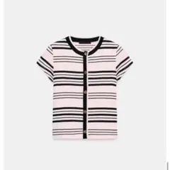 ZARA ボタン付きストライプトップス Sのサムネイル