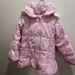 ピンク フード付きコート 130サイズ