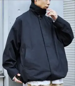 限定展開 ビッグシルエット ショートレングス ステンカラーブルゾン